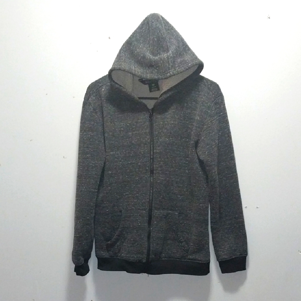 Hollywood Gray Hooded Zip-Up Jacket 14/16